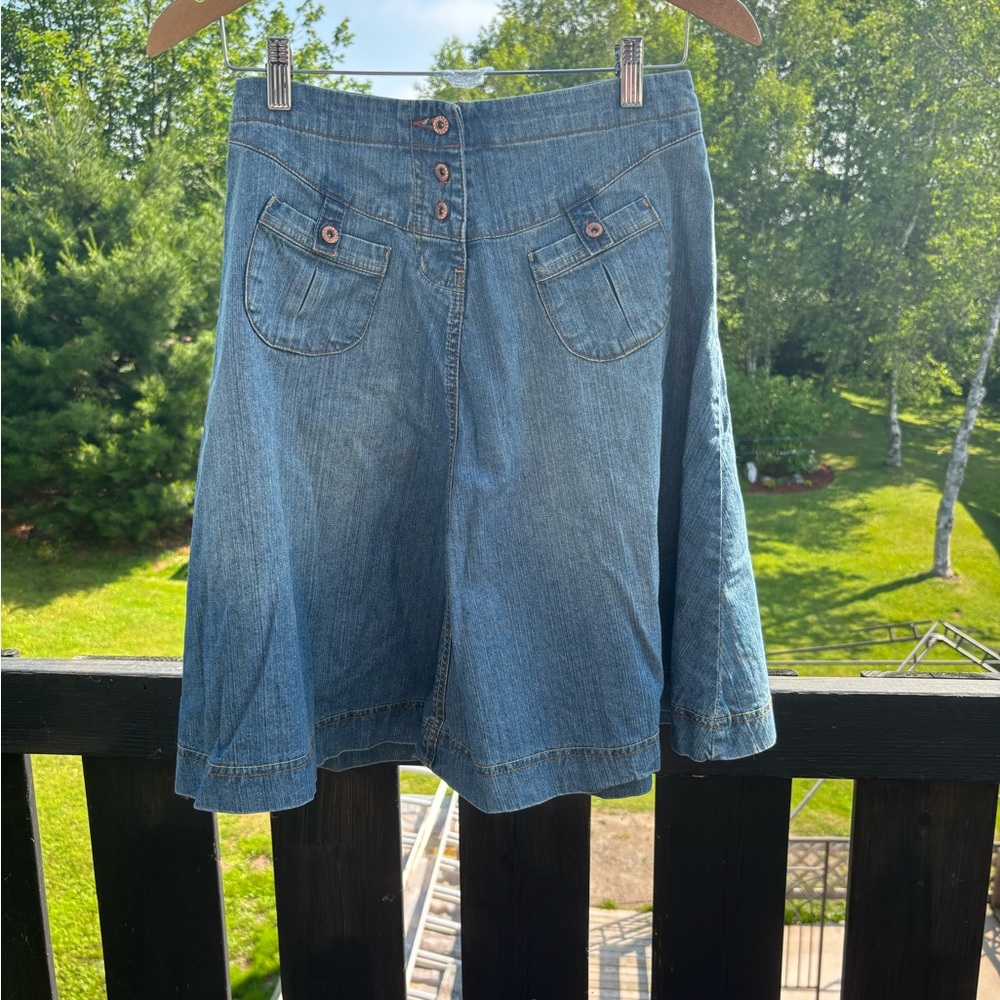 Nevada flared Jean skirt
